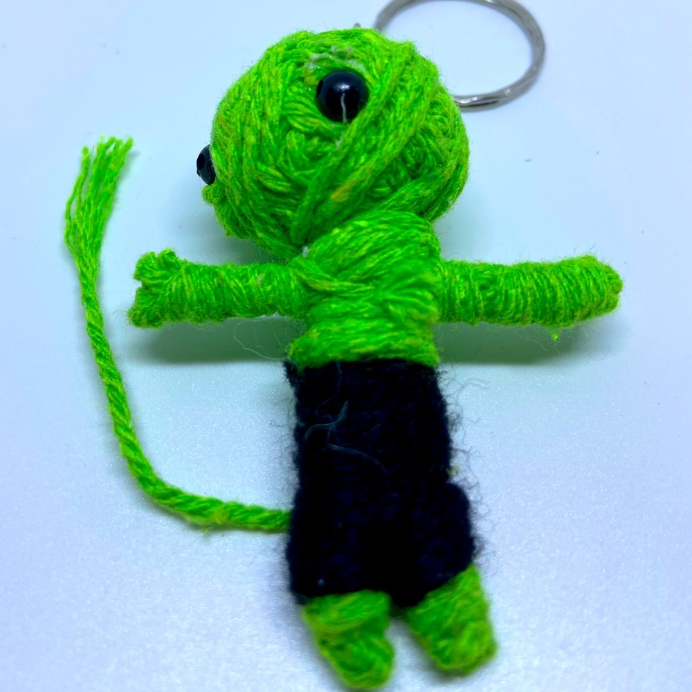 Voodoo doll keychain